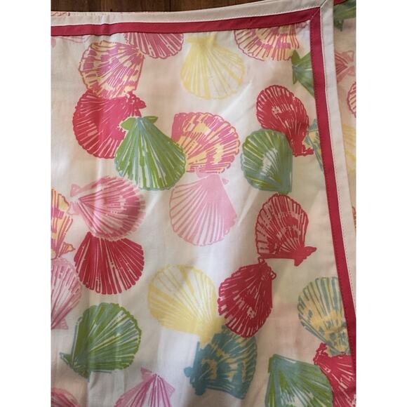 Lilly Pulitzer Vintage Wrap Skirt Size 4 Clam Shells Gingham Pocket Mini Coastal - Picture 4 of 13